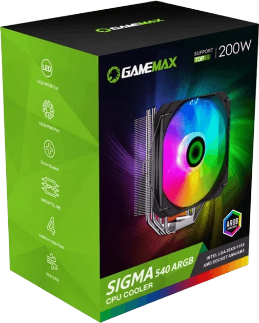 Повітряне охолодження GAMEMAX Sigma 540 ARGB Охолодження image 2