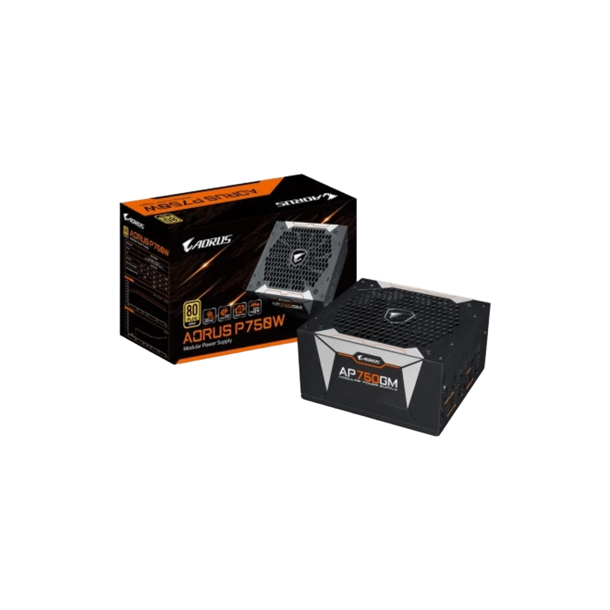 Блок живлення Gigabyte Aorus P750W 80+ Gold Modular (GP-AP750GM) Блоки живлення image 1