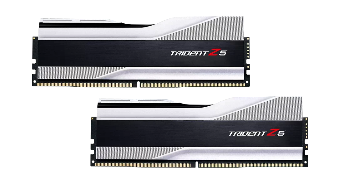 DDR5 64GB (2x32) 6000MHz G.Skill Trident Z5 Silver (F5-6000J3238G32GX2-TZ5S) Оперативна пам'ять image 1