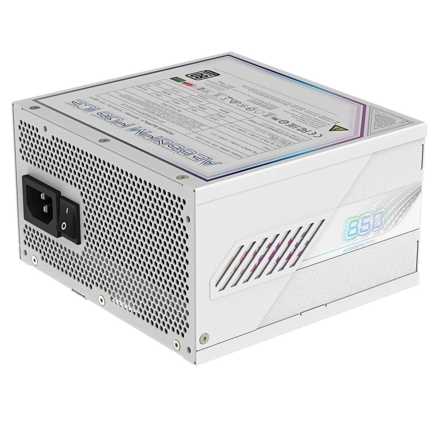 Блок живлення Gigabyte AE850PM PG5 850W White (GP-AE850PM PG5 ICE) Блоки живлення image 1