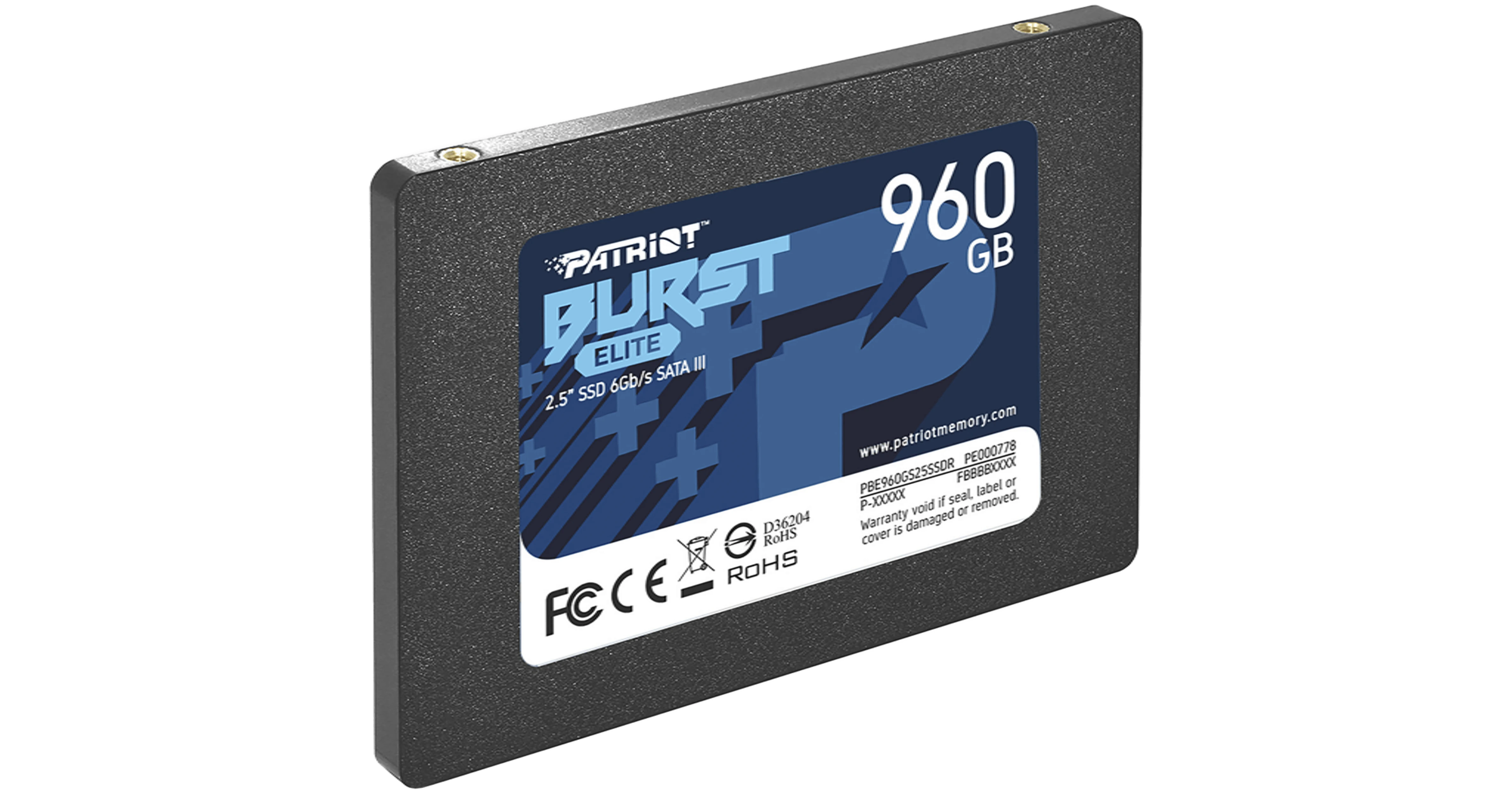 SSD 2.5 960GB Patriot Burst Elite (PBE960GS25SSDR) Накопичувачі image 1