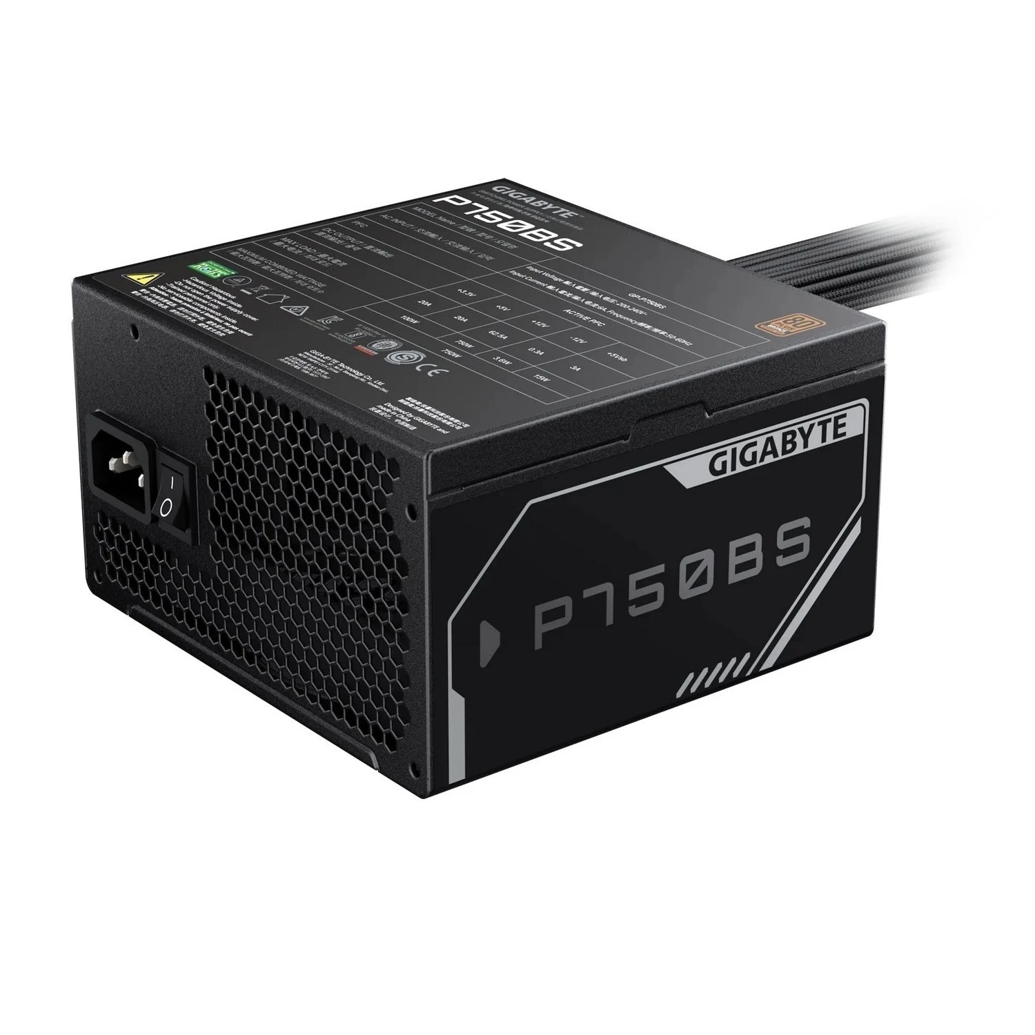 Блок живлення GIGABYTE P750BS 750W 80+ Bronze (GP-P750BS) Блоки живлення image 1