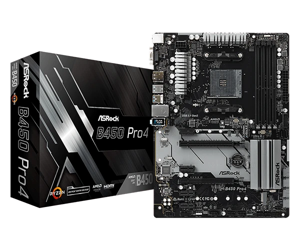 ASRock B450 Pro4 Материнські плати image 1
