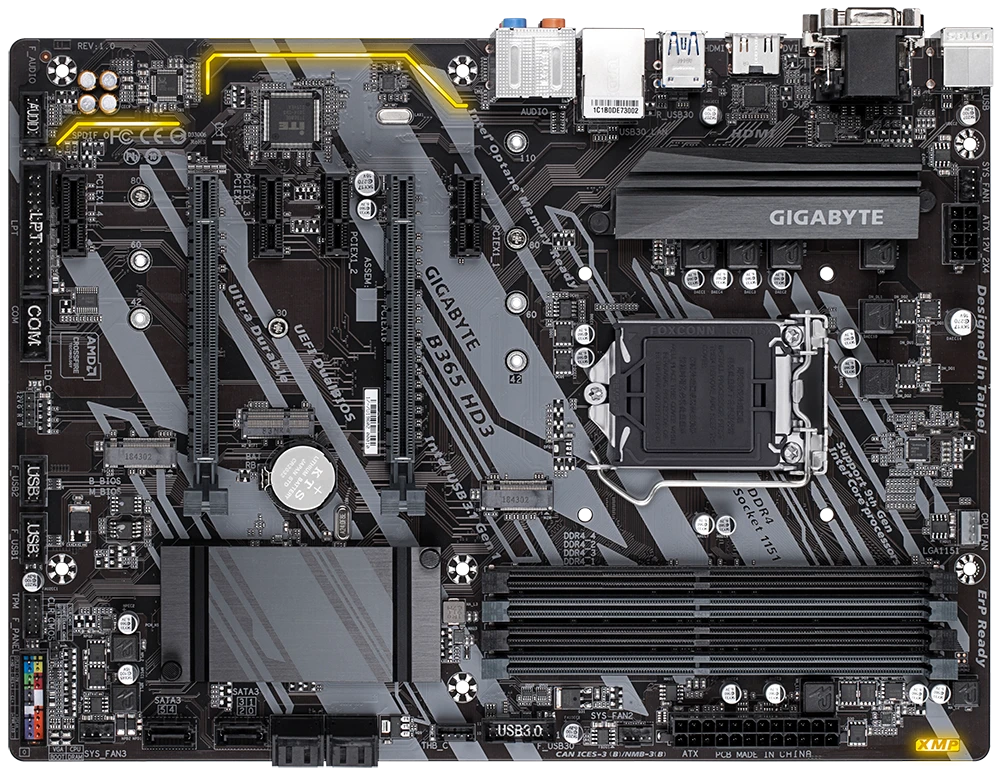 GIGABYTE B365 HD3 s1151 Материнські плати image 3