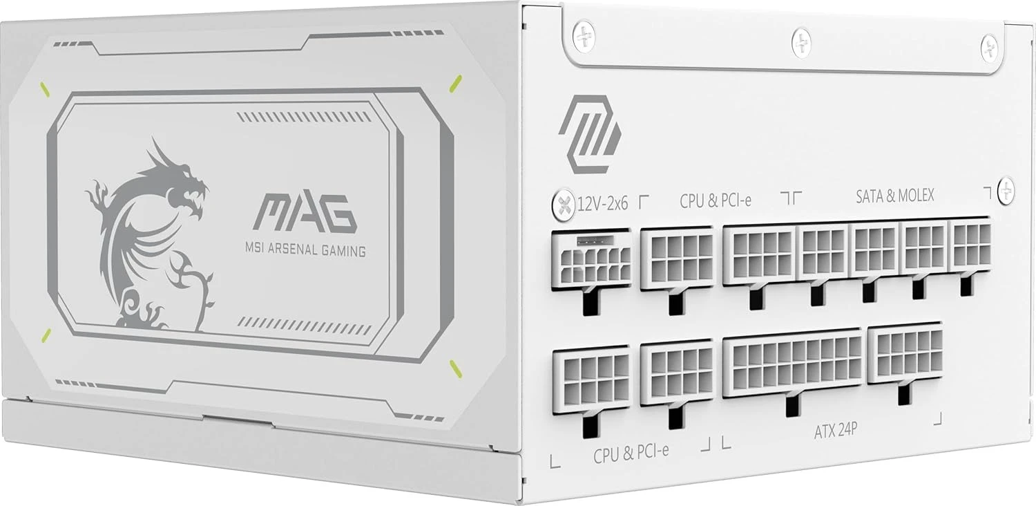 Блок живлення MSI MAG A1000GL PCIE5 White 1000W Блоки живлення image 4