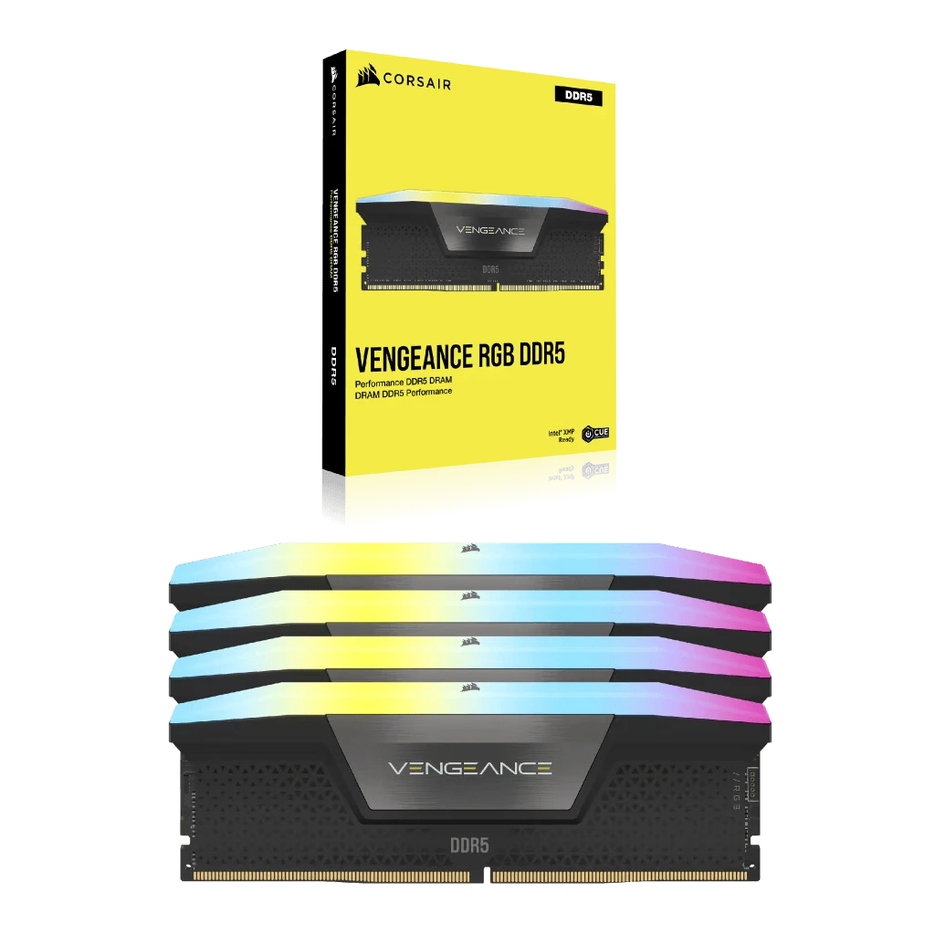 DDR5 64Gb (2x32) 5600MHz Corsair Vengeance Black RGB  (CMH64GX5M2B5600C36) Оперативна пам'ять image 2