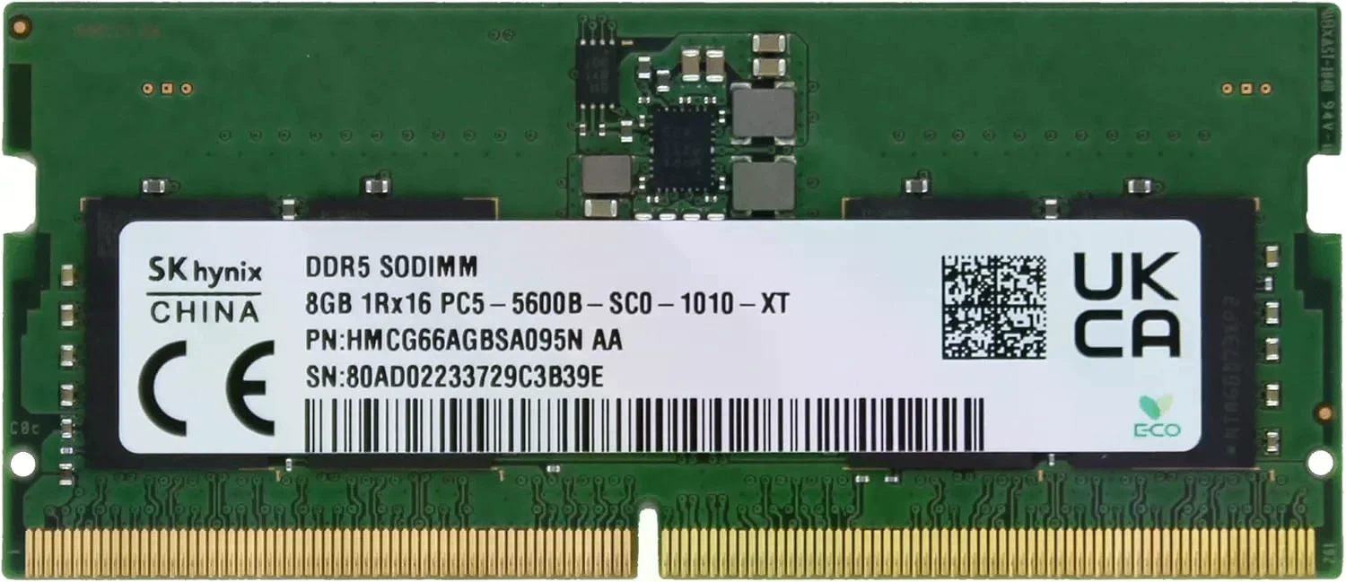 DDR5 8Gb 5600MHz Skhynix Sodimm (HMCG66AGBSA092N) Оперативна пам'ять image 1