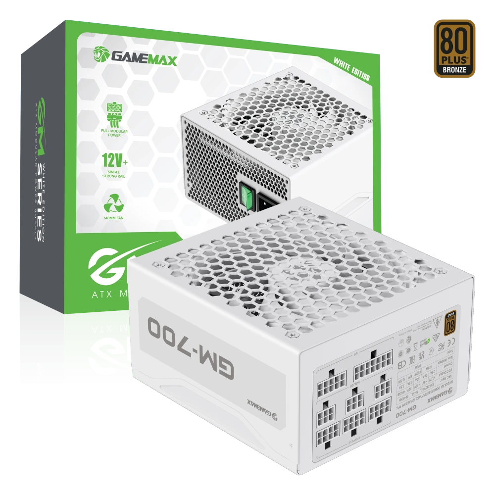 Блок живлення GameMax GM-700 Modular white Блоки живлення image 1