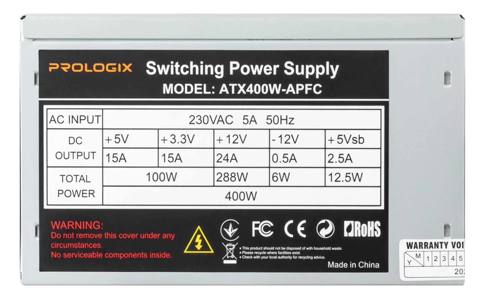 Блок живлення Prologix 400W APFC Bulk (E) Блоки живлення image 3
