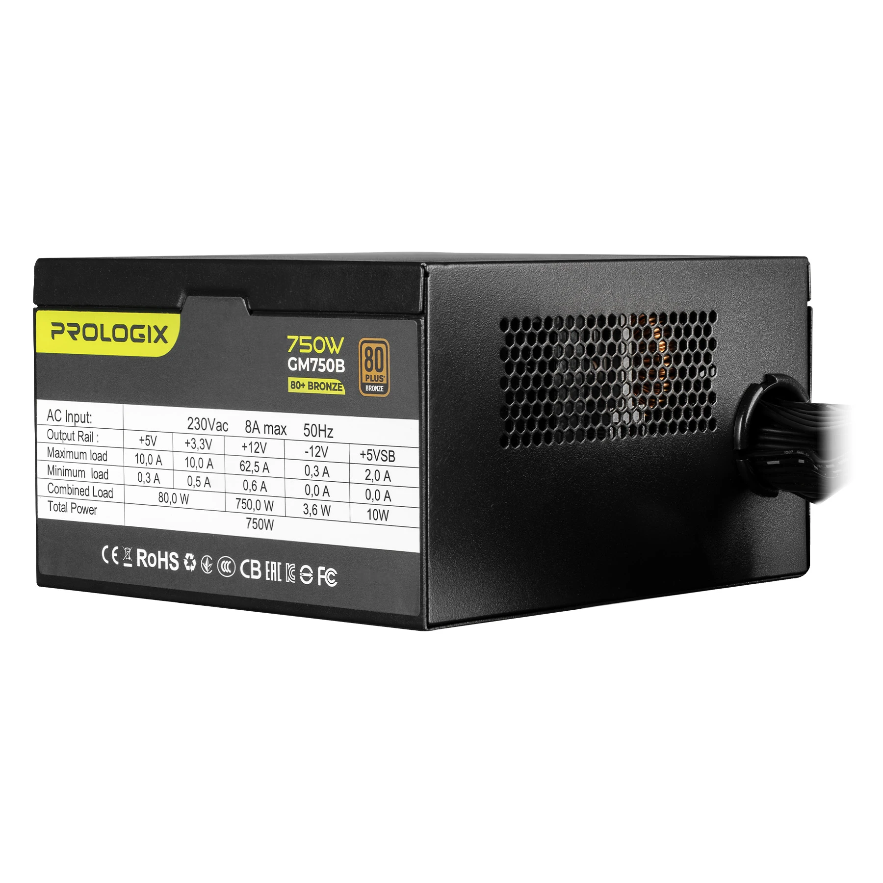 Блок живлення Prologix GM750B 750W 80+ Bronze Блоки живлення image 4