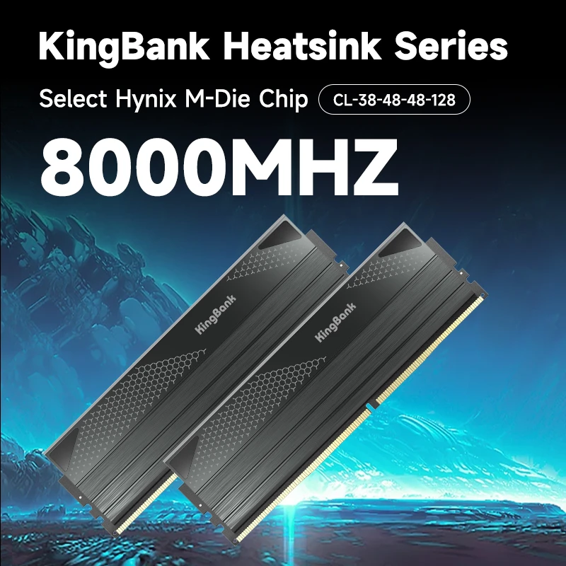 DDR5 48GB (2x24) 8000Mhz KingBank (K5.01.FPM5KM9501) Оперативна пам'ять image 5