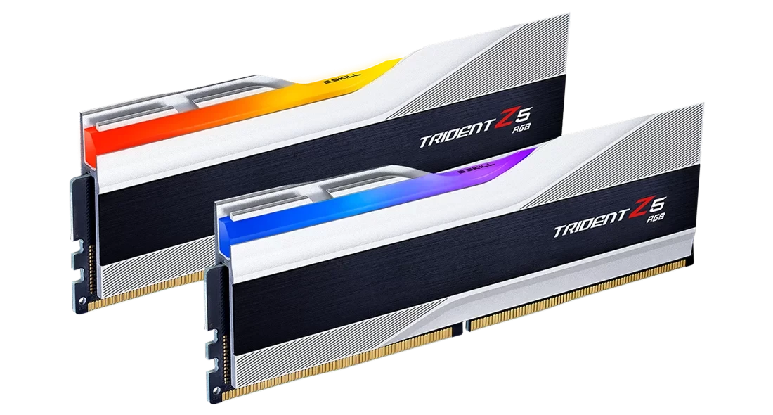 DDR5 32GB (2x16) 5600MHz G.Skill Trident Z5 Silver (F5-5600J4040C16GX2-TZ5S) Оперативна пам'ять image 1