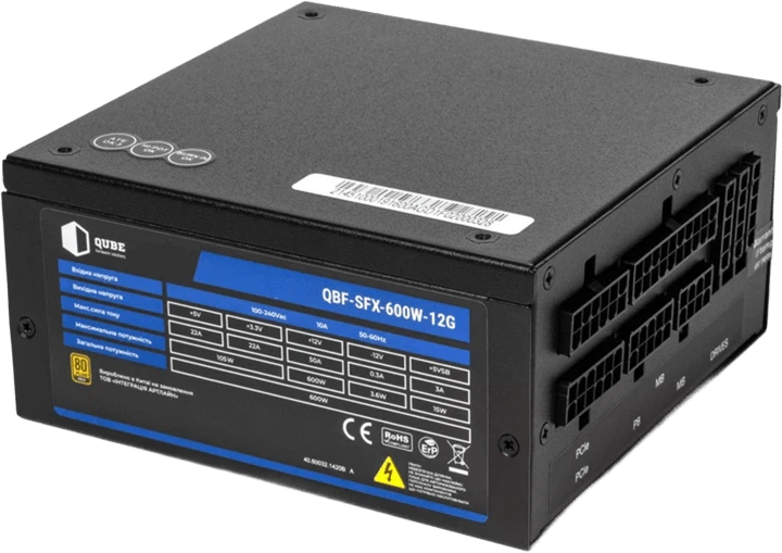 Блок живлення QUBE 600W SFX (QBF-SFX-600W-12G) image №12