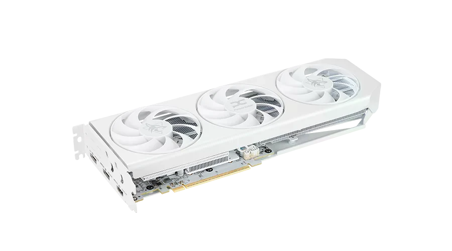 AMD Radeon PowerColor RX 9060 XT 16GB Hellhound Spectral White (RX9060XT 16G-L/OC/WHITE) Відеокарти image 4