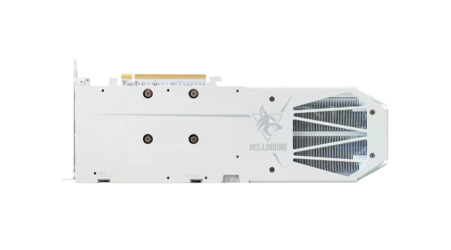 AMD Radeon PowerColor RX 9060 XT 16GB Hellhound Spectral White (RX9060XT 16G-L/OC/WHITE) Відеокарти image 3