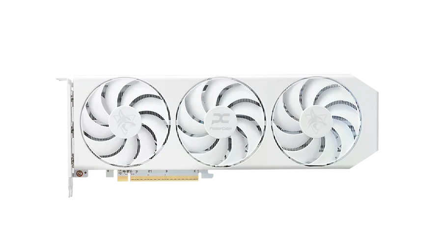 AMD Radeon PowerColor RX 9060 XT 16GB Hellhound Spectral White (RX9060XT 16G-L/OC/WHITE) Відеокарти image 5