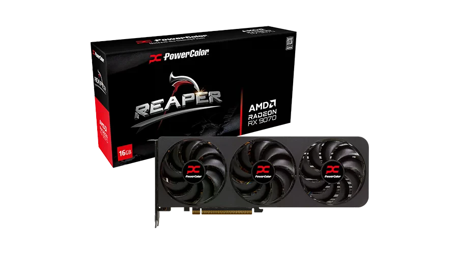 AMD Radeon PowerColor RX 9070 16GB Reaper (RX9070 16G-A) Відеокарти image 1