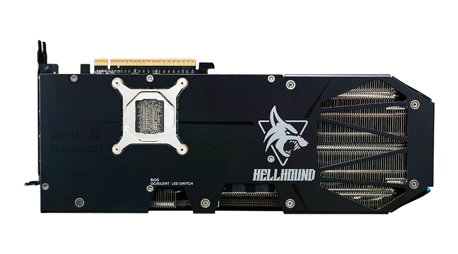 AMD Radeon PowerColor RX 9070 XT 16GB Hellhound (RX9070XT 16G-L/OC) Відеокарти image 4