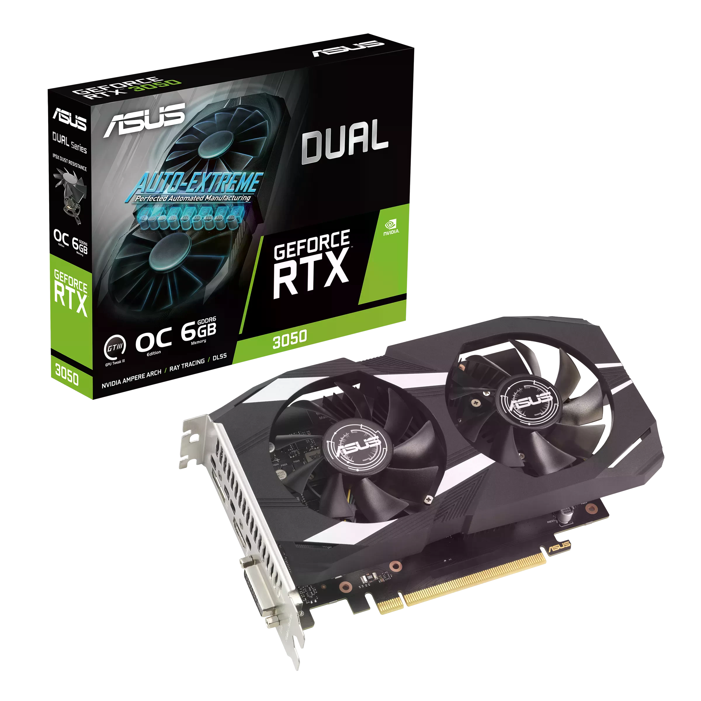 Asus DUAL-RTX3050-O6G Відеокарти image 1