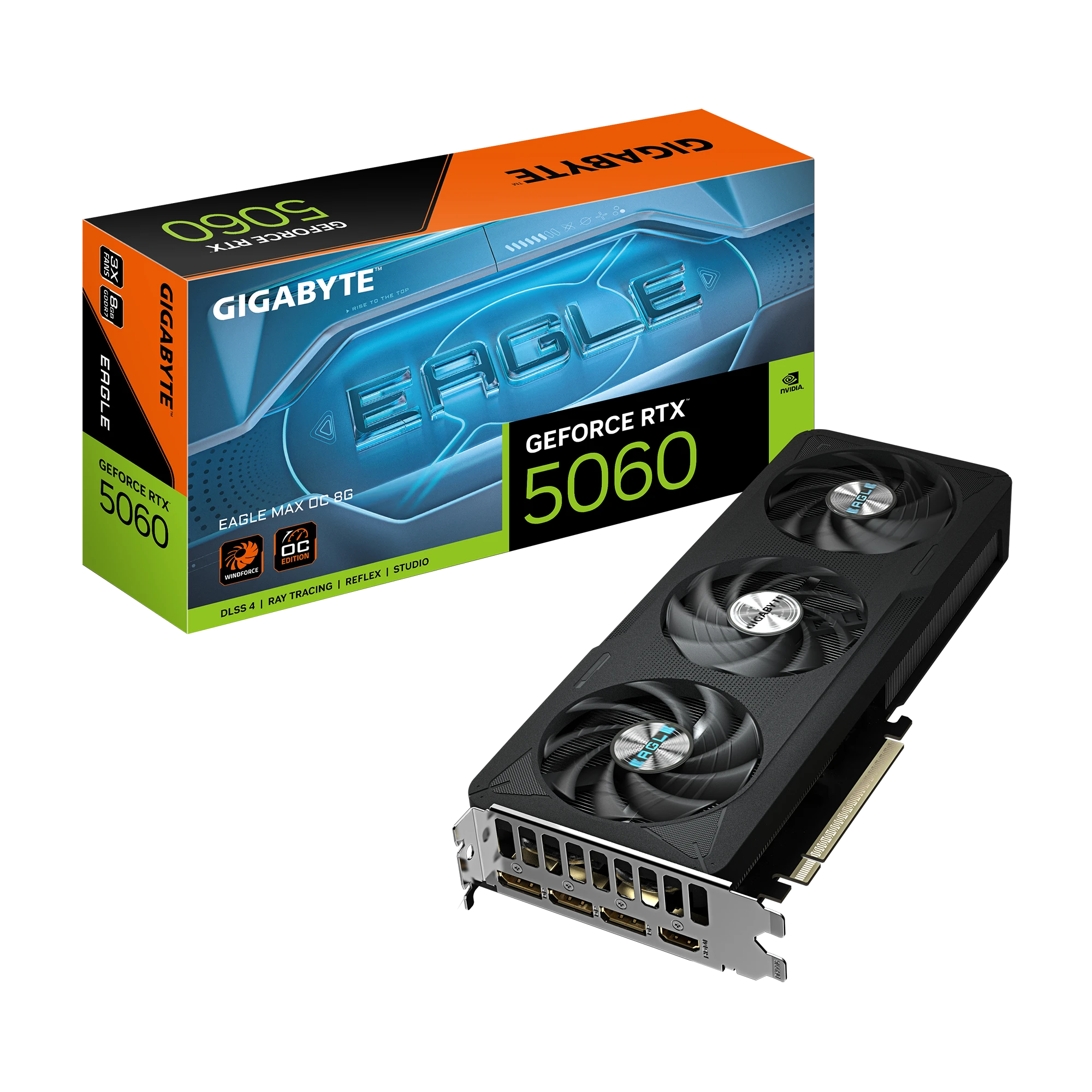 Gigabyte RTX 5060 8GB Eagle Max OC (GV-N5060EAGLEMAX OC-8GD) Відеокарти image 1
