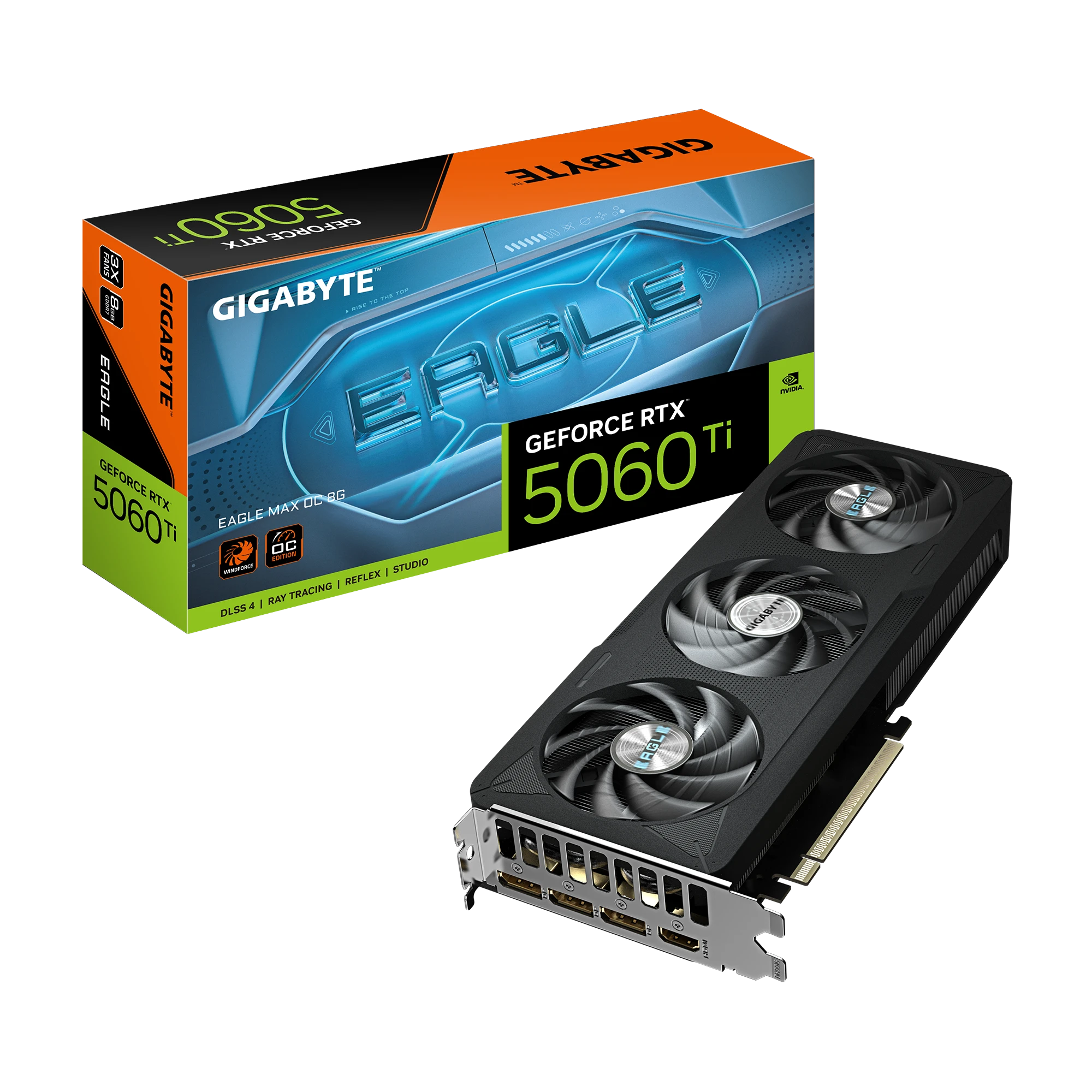 Gigabyte RTX 5060 Ti 8GB Eagle Max OC (GV-N506TEAGLEMAX OC-8GD) Відеокарти image 1