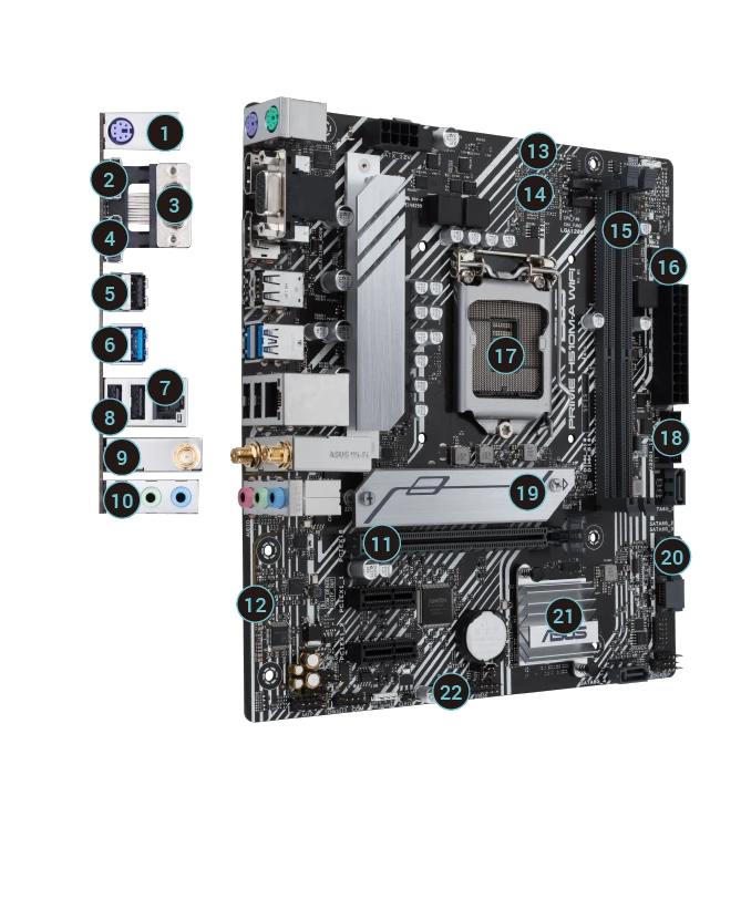 ASUS Prime H510M-A WIFI Материнські плати image 4