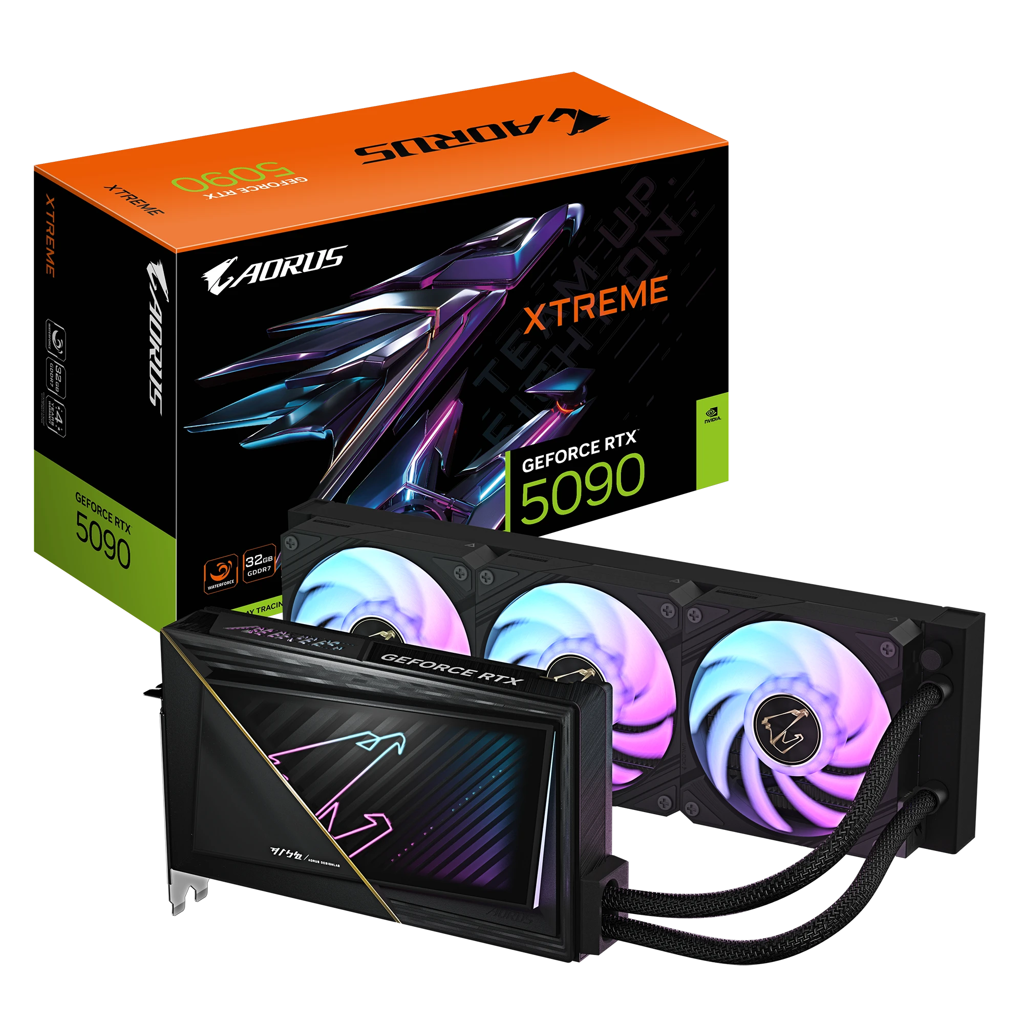 Gigabyte RTX 5090 32GB Aorus Xtreme Waterforce (GV-N5090AORUSX W-32GD) Відеокарти image 1