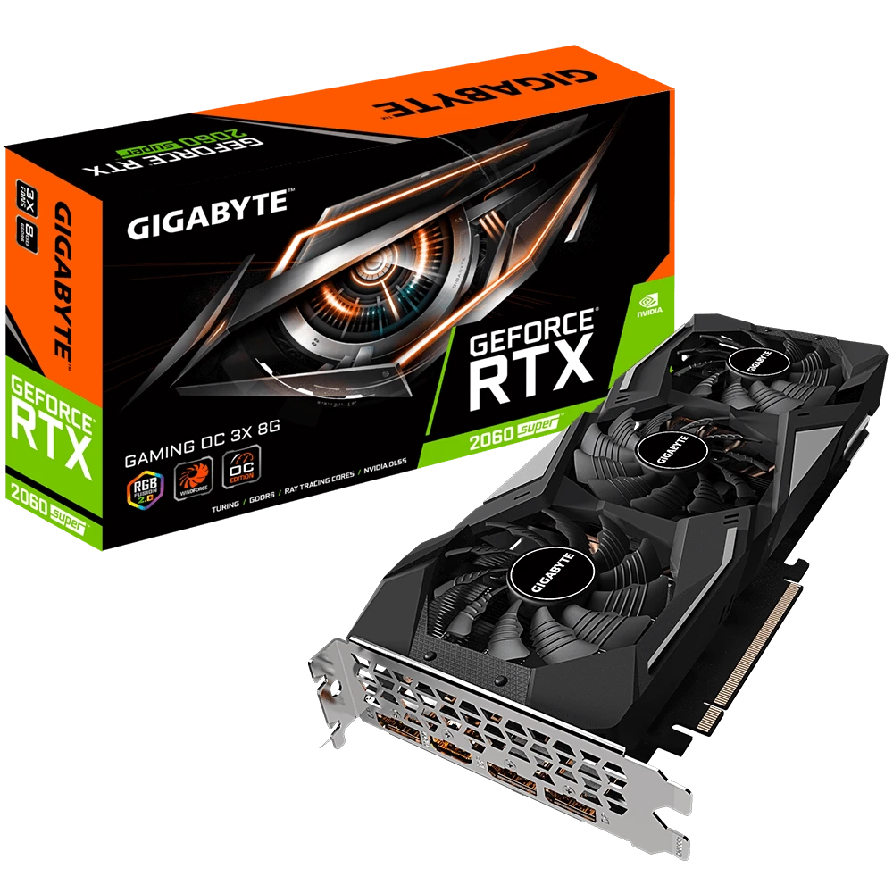 Gigabyte RTX 2060 8Gb Super Gaming OC 3X (GV-N206SGAMING OC-8GD) Відеокарти image 1