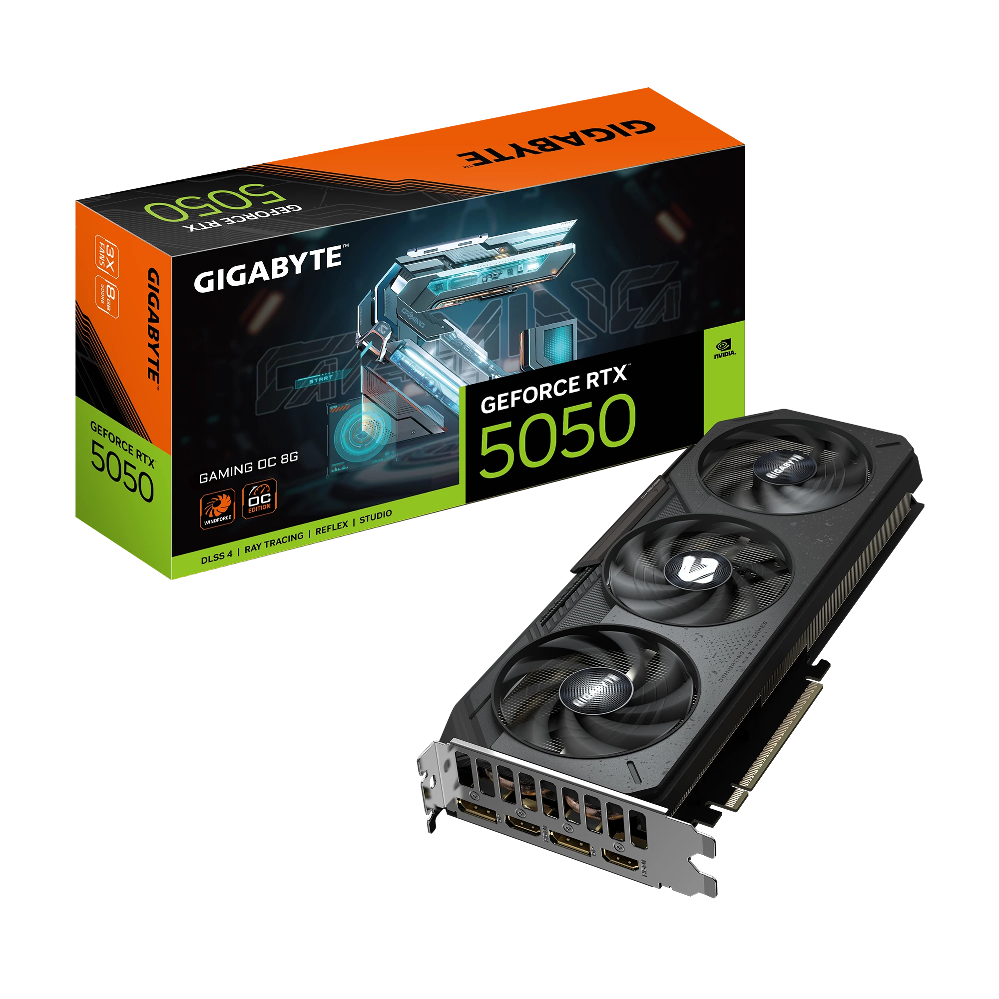 Gigabyte RTX 5050 8G GAMING OC (GV-N5050GAMING OC-8GD) Відеокарти image 1