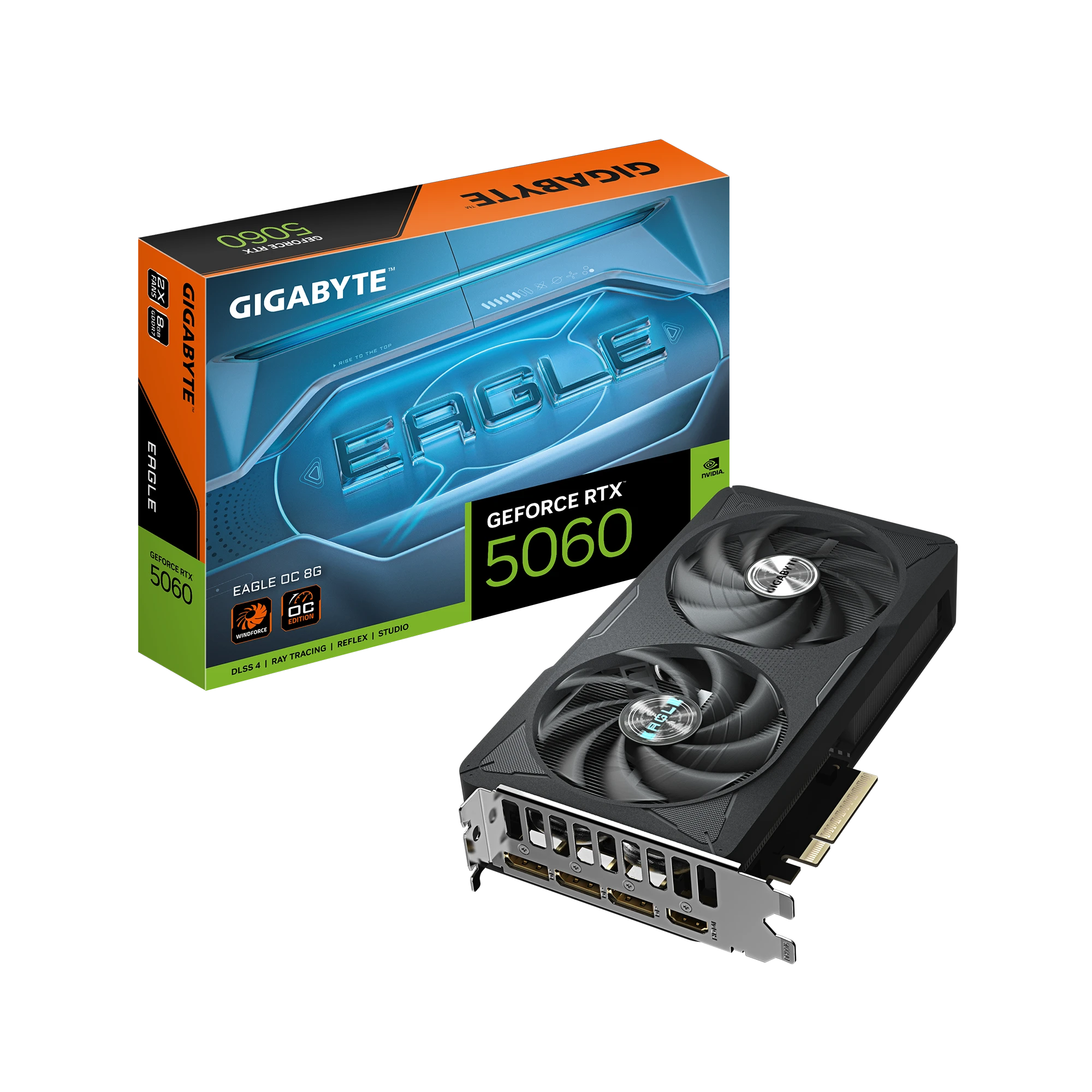 Gigabyte RTX 5060 EAGLE OC 8G (GV-N5060EAGLE OC-8GD) Відеокарти image 1