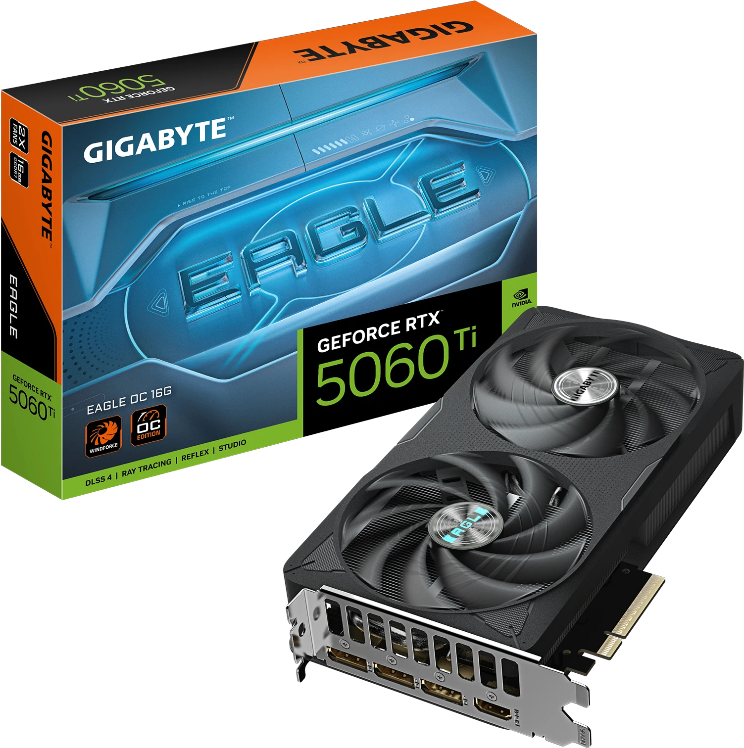 Gigabyte RTX 5060 Ti 16G EAGLE MAX OC (GV-N506TEAGLEMAX OC-16GD) Відеокарти image 1