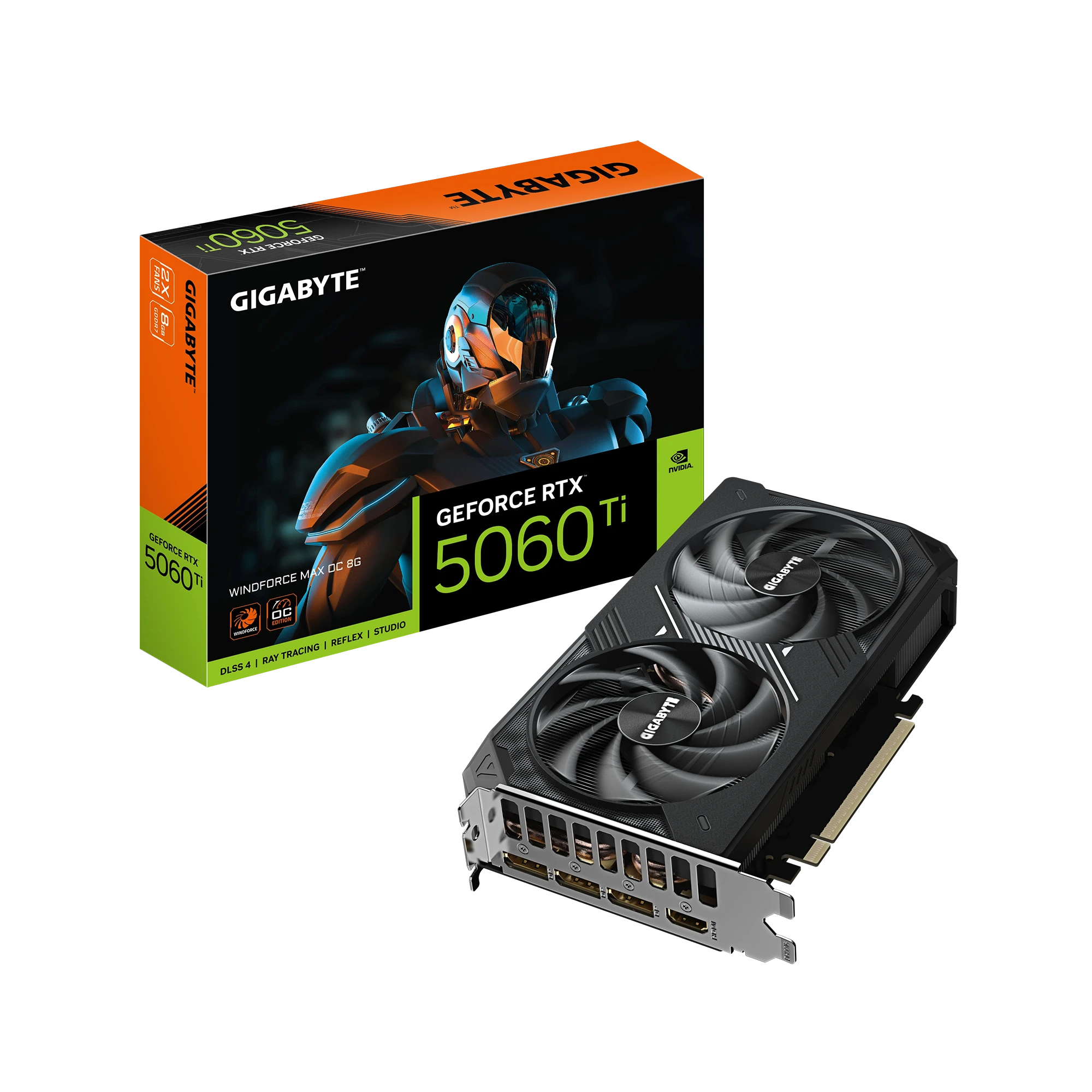 Gigabyte RTX 5060 Ti 8G WINDFORCE MAX OC (GV-N506TWF2MAX OC-8GD) Відеокарти image 1