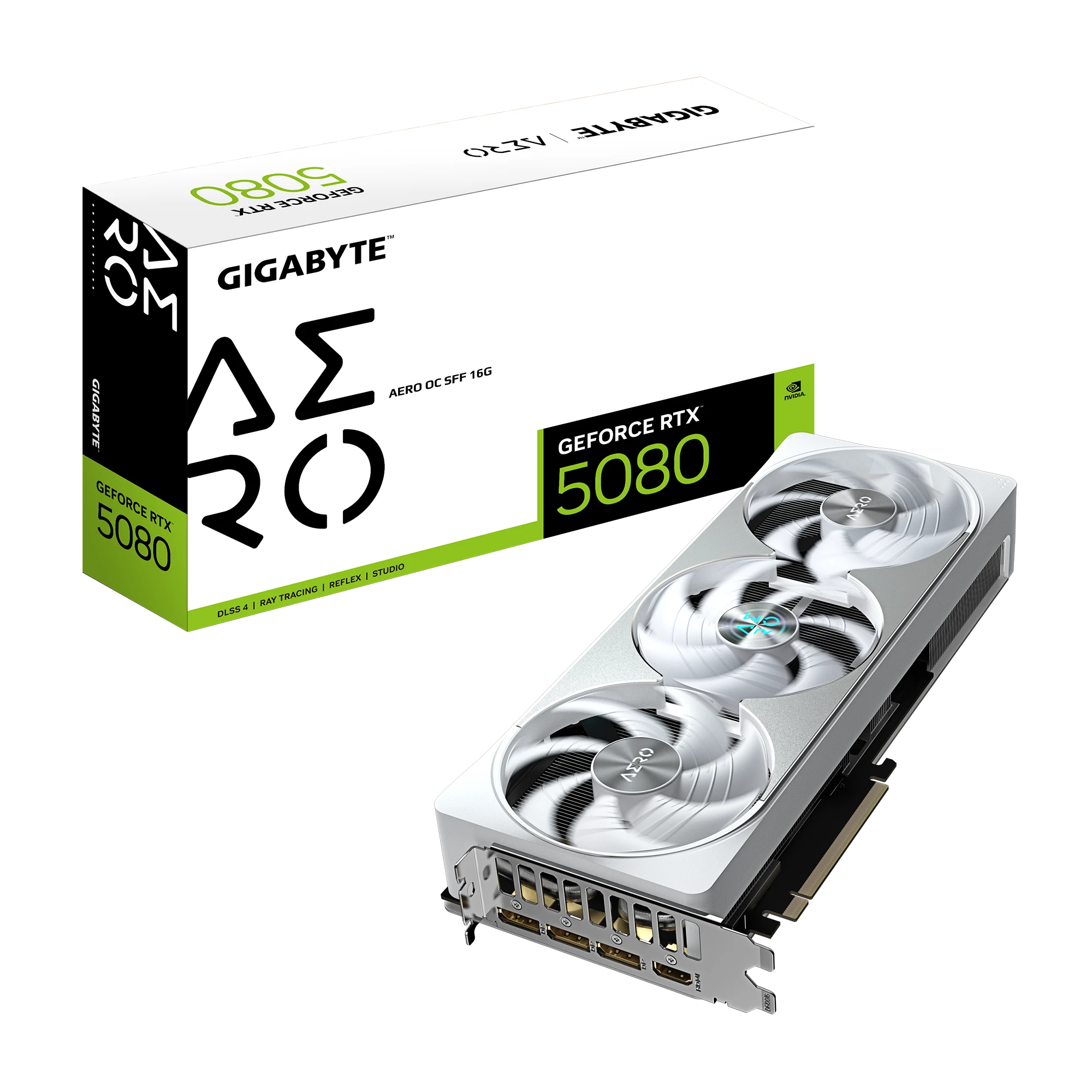 Gigabyte RTX 5080 16Gb AERO OC (GV-N5080AERO OC-16GD) Відеокарти image 1