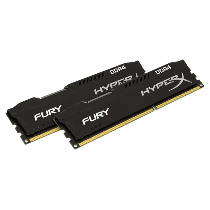 DDR4 16Gb (2x8) 2133MHz HyperX Fury Black (HX421C14FB2K2/16) Оперативна пам'ять image 1