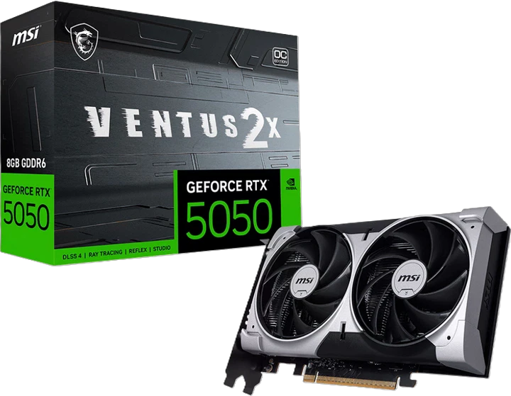 MSI RTX 5050 8GB VENTUS 2X OC (G5050-8V2C) Відеокарти image 1