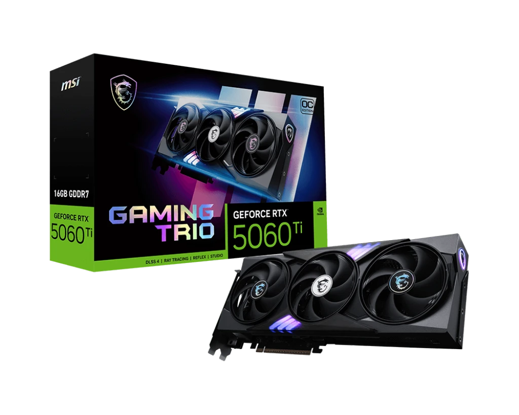 MSI RTX 5060 Ti 8GB GAMING TRIO OC (G506T-8GTC) Відеокарти image 1