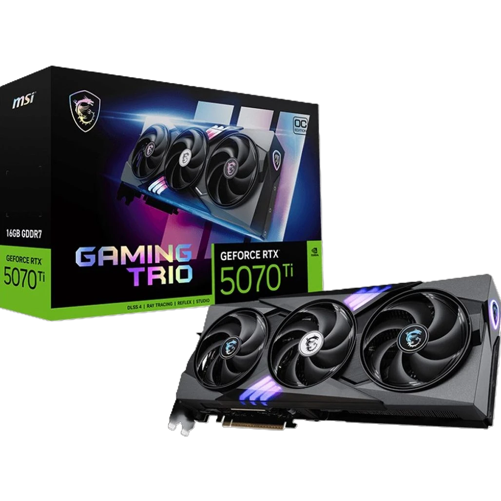 MSI RTX 5070 Ti 16GB GAMING TRIO OC (G507T-16GTC) Відеокарти image 1