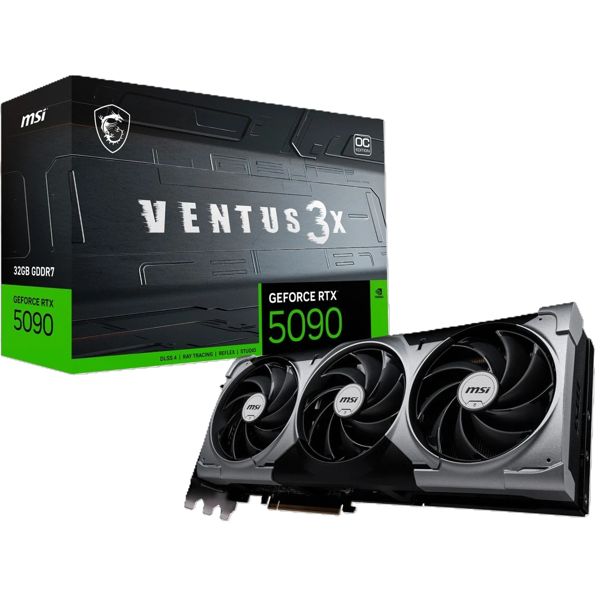 MSI RTX 5090 32G VENTUS 3X OC (G5090-32V3C) Відеокарти image 1