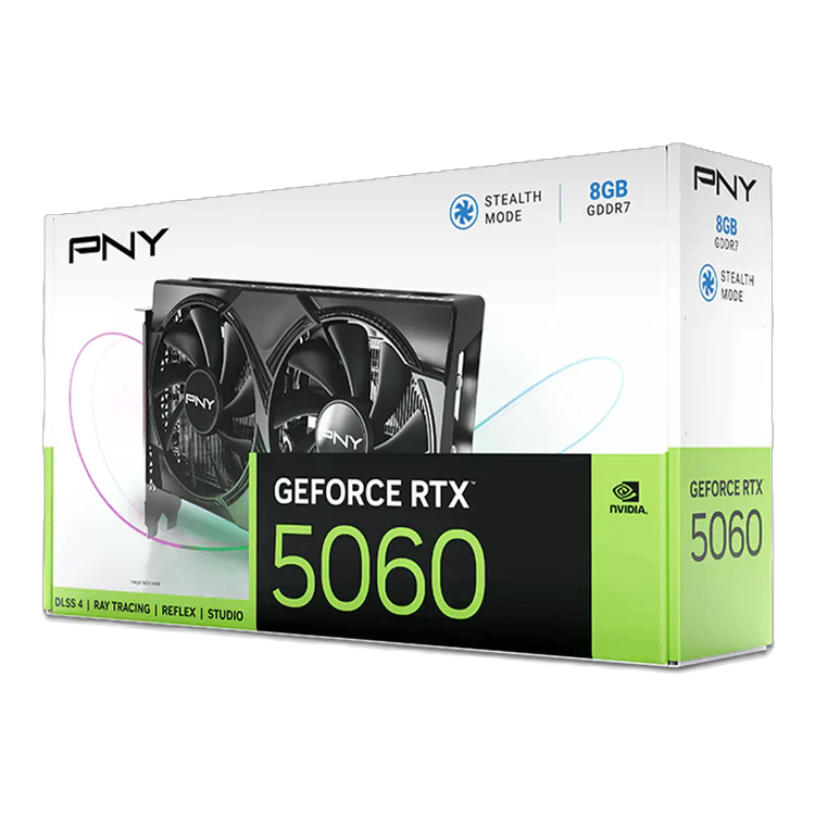 PNY RTX 5060 8G Dual Fan GPU (VCG50608DFXPB1) Відеокарти image 2