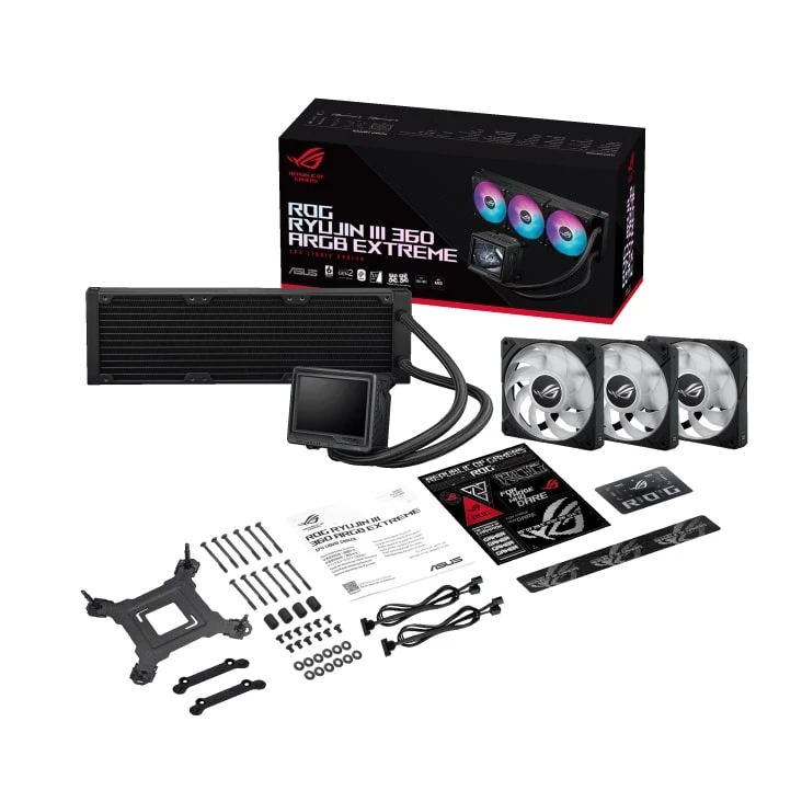 Водяне охолодження ASUS  ROG Ryujin III 360 ARGB Extreme (90RC0131-M0EAY0) Охолодження image 1