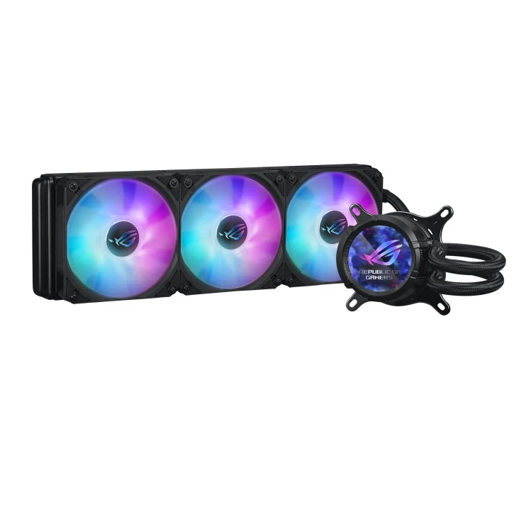 Водяне охолодження ASUS ROG Strix LC III 360 ARGB LCD Black (90RC00W1-M0UAY0) Охолодження image 1