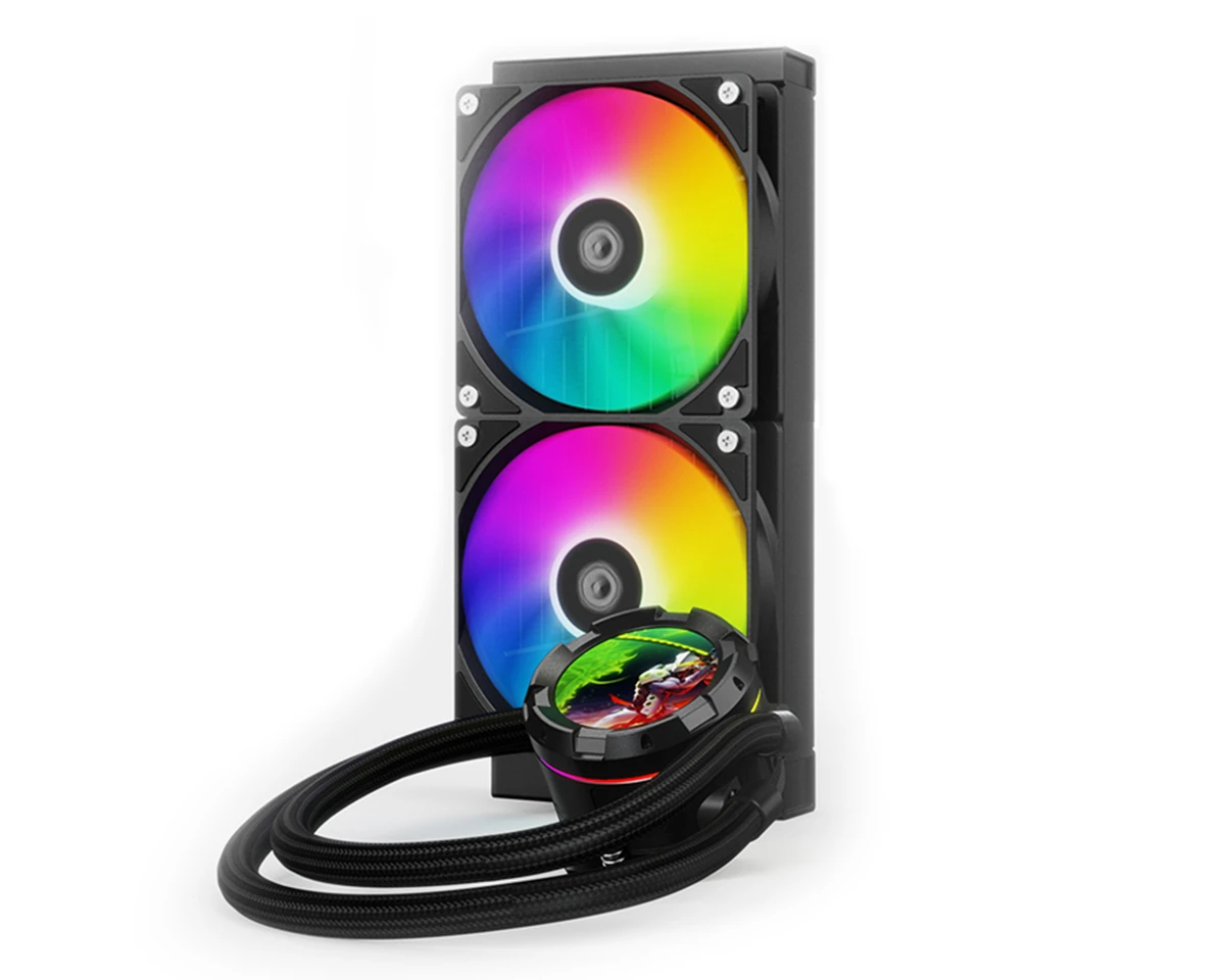Водяне охолодження ID-COOLING Space LCD SL240 XE Black Охолодження image 1