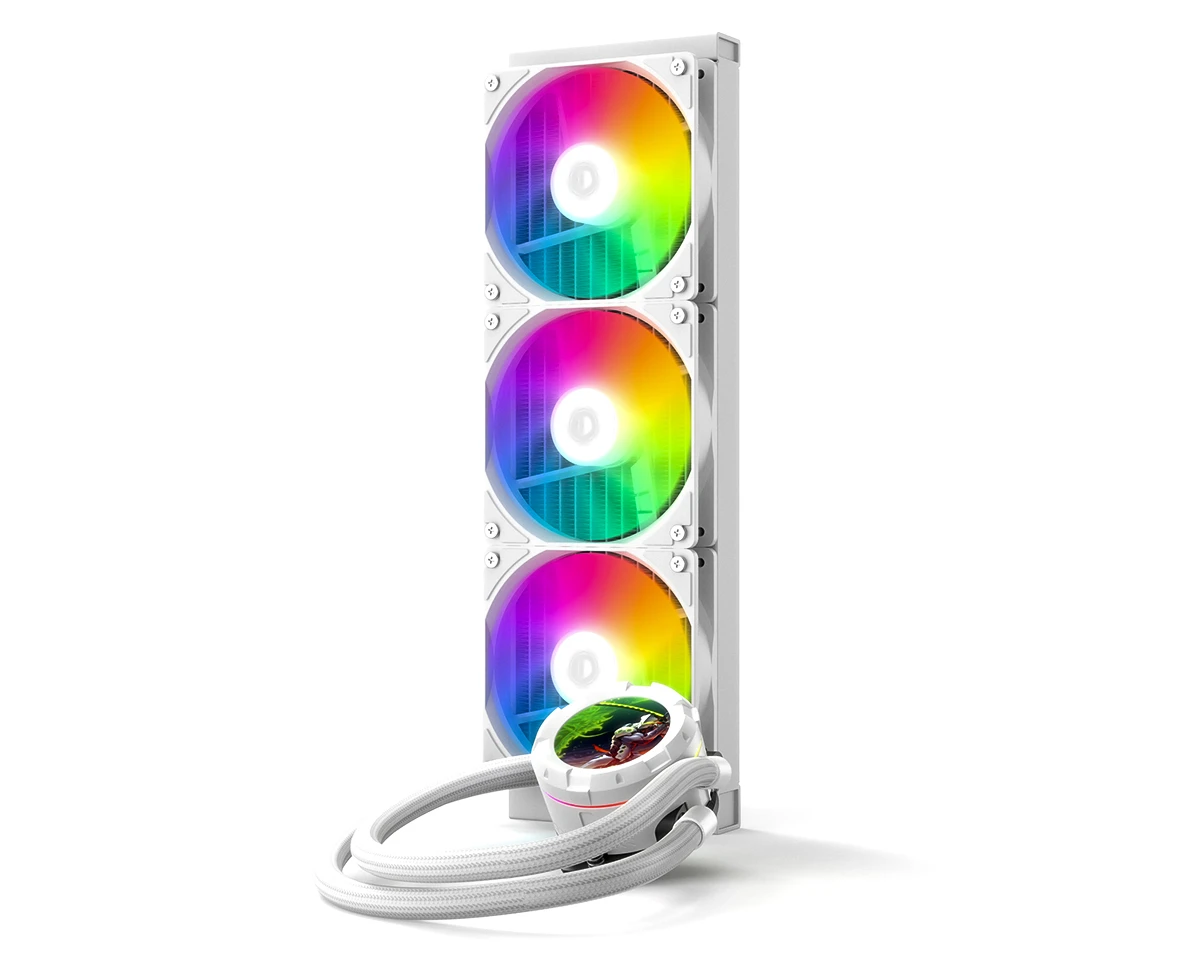 Водяне охолодження ID-COOLING Space LCD SL360 XE White Охолодження image 1