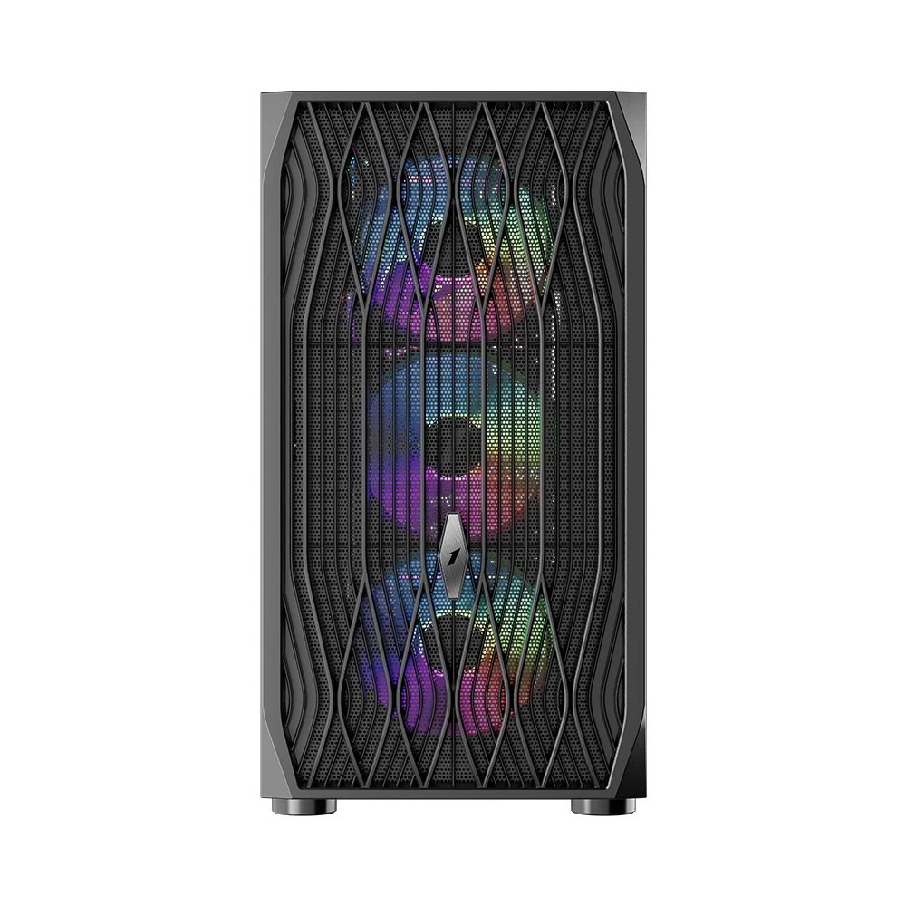 Корпус 1stPlayer AY7-BK-4F1 Black без БЖ Корпуси image 3