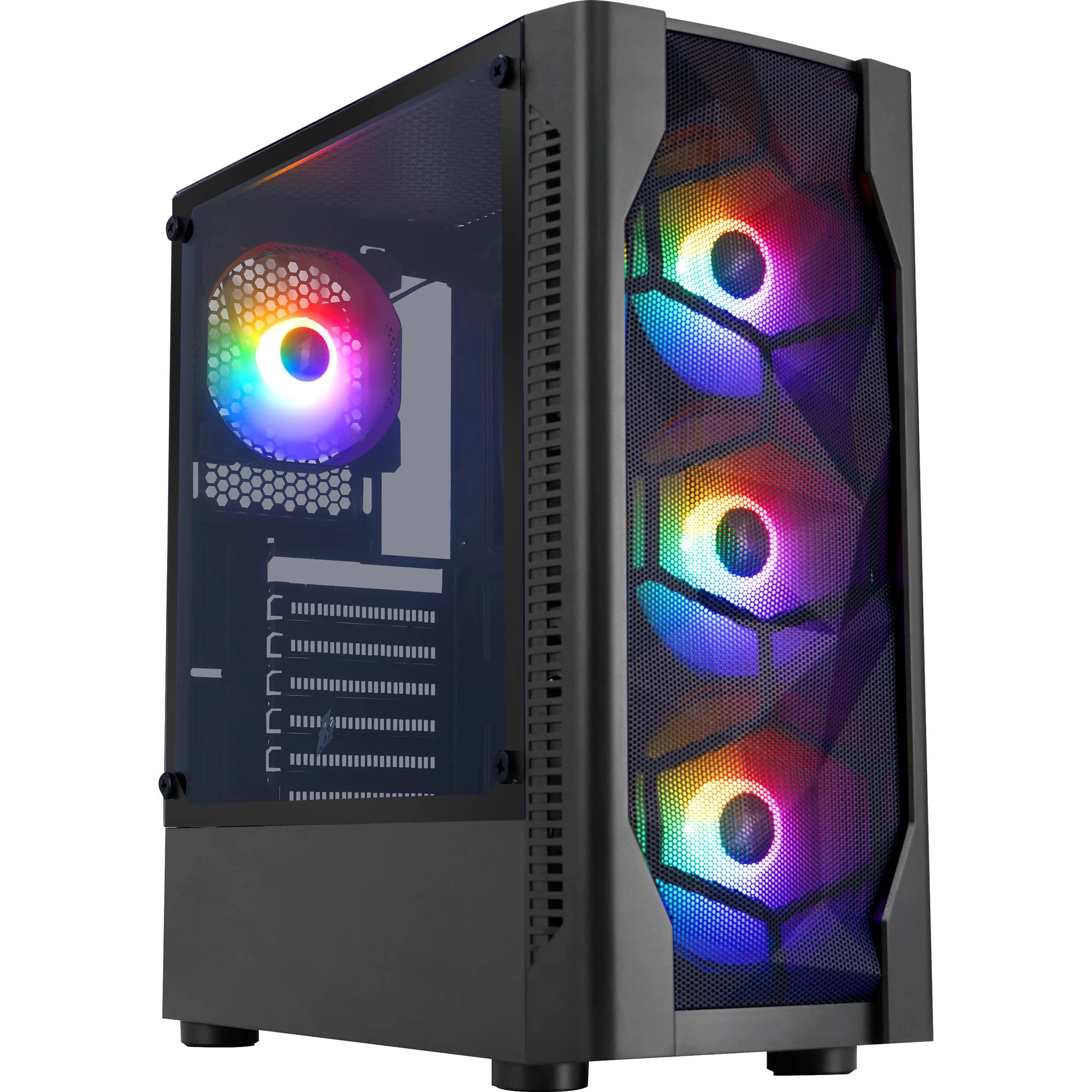 Корпус 1stPlayer D4-BK-4F1 Black без БЖ Корпуси image 1