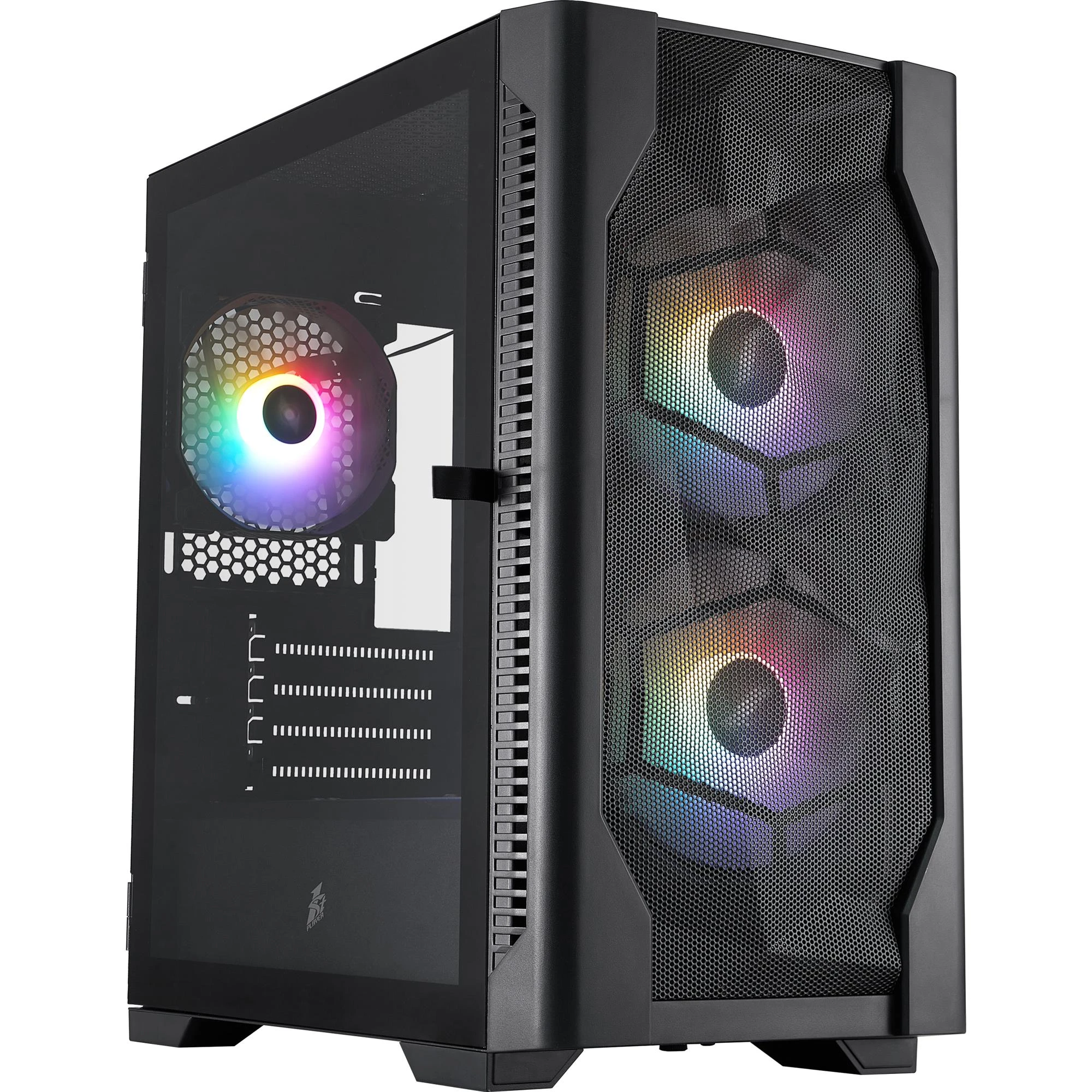 Корпус 1stPlayer D4-M-BK-2F1P-1F1 Black Корпуси image 1