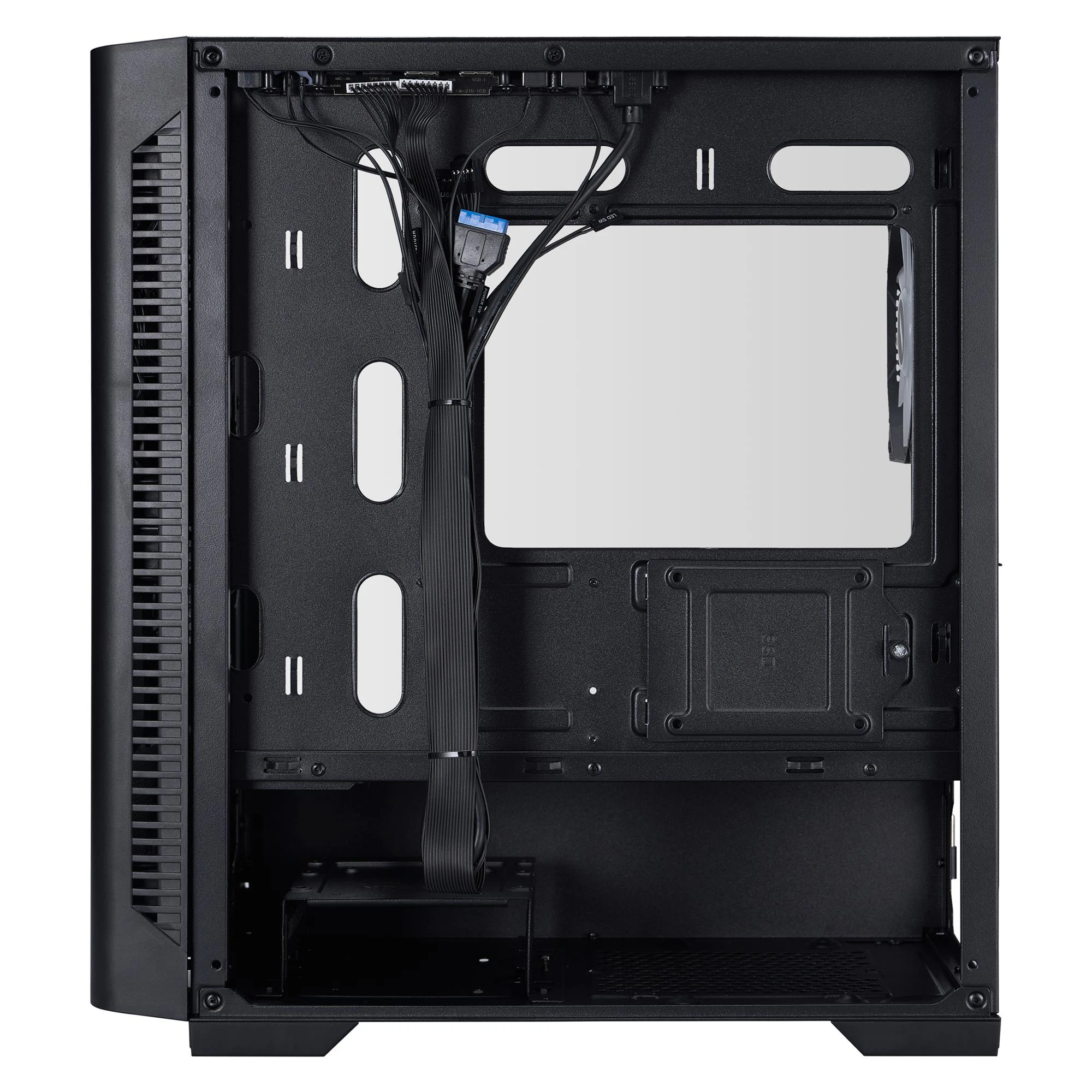 Корпус 1stPlayer D4-M-BK-2F1P-1F1 Black Корпуси image 2