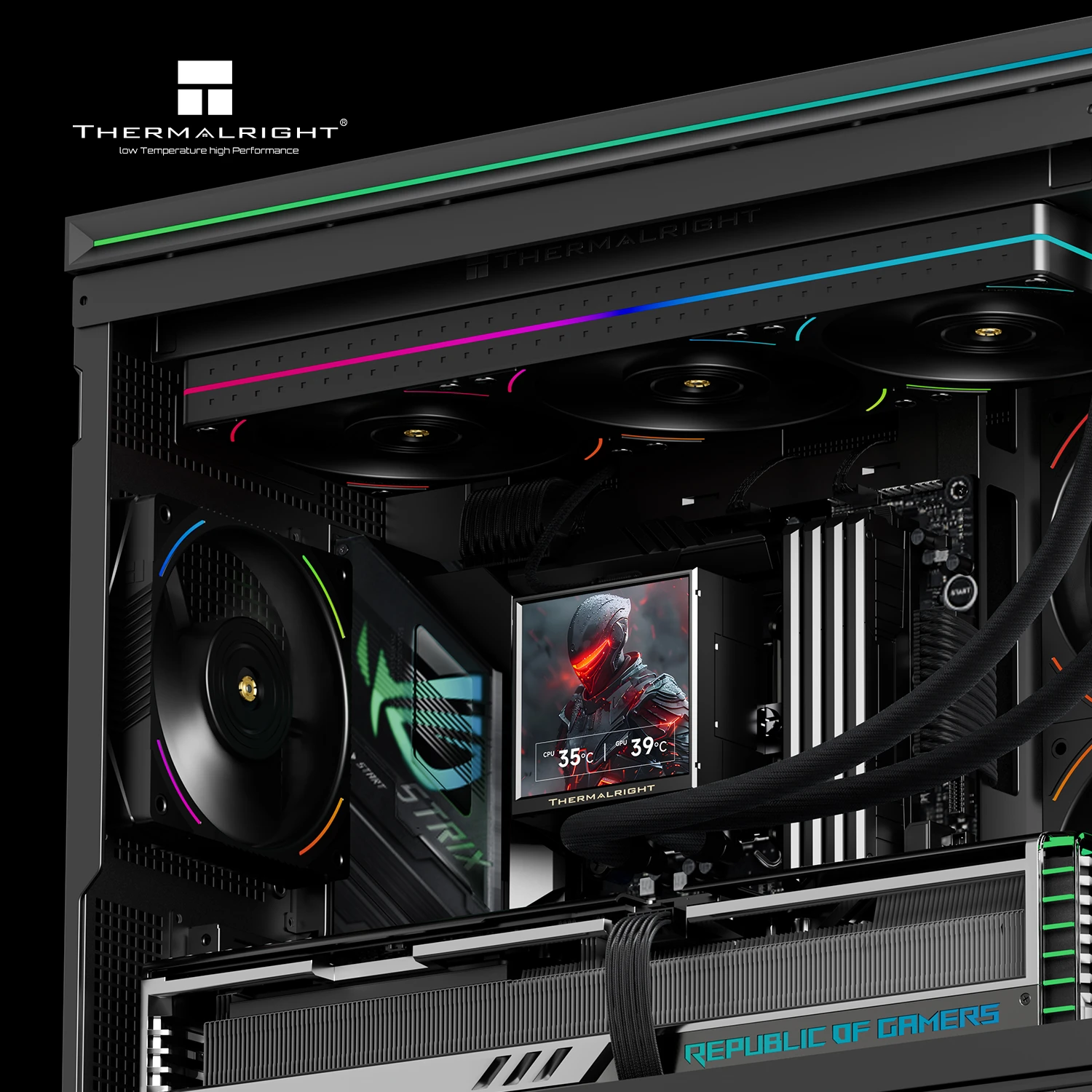 Водяне охолодження Thermalright Peerless Vision UB360 ARGB Black Охолодження image 3