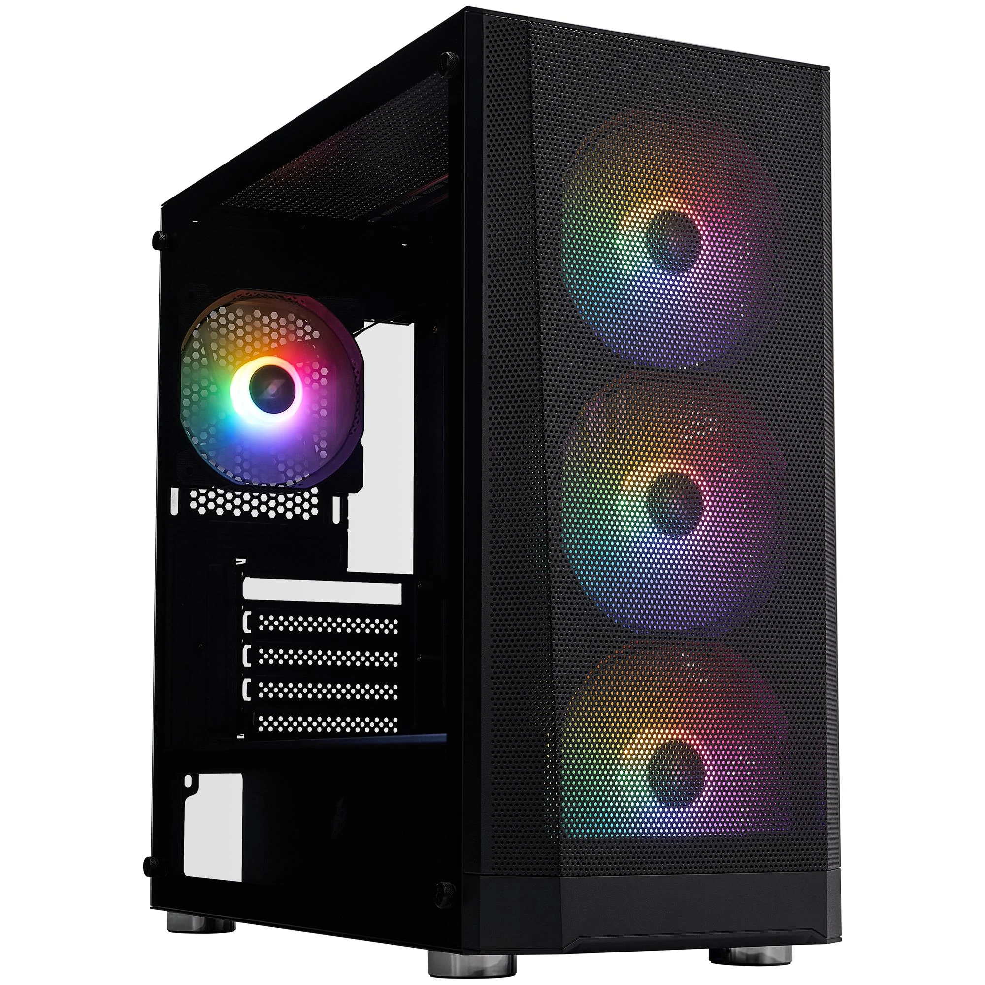 Корпус 1stPlayer FD5-M-BK-4F1 Black без БЖ Корпуси image 1