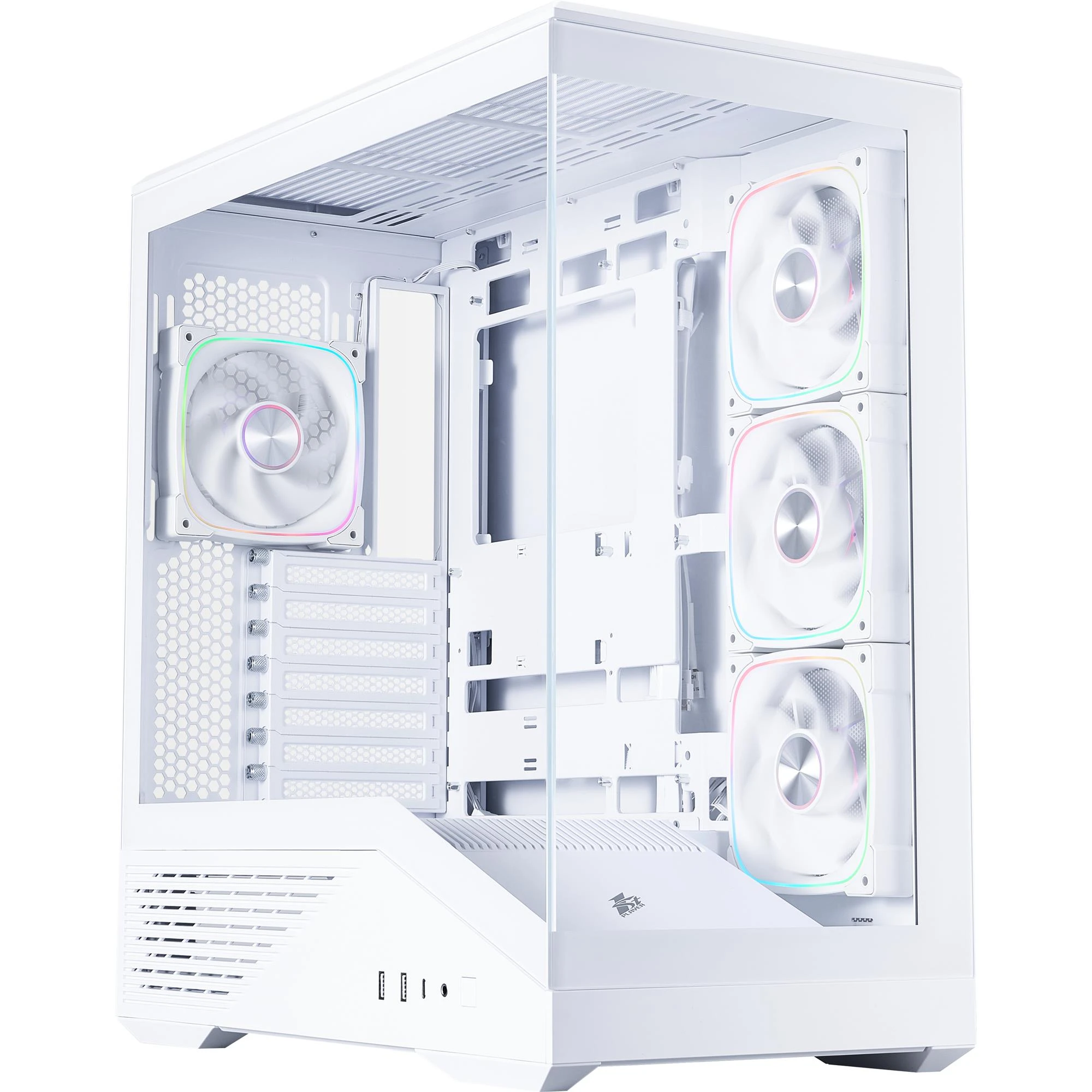 Корпус 1stPlayer GM7-WH-3FN7R-W-1FN7-W White Корпуси image 1